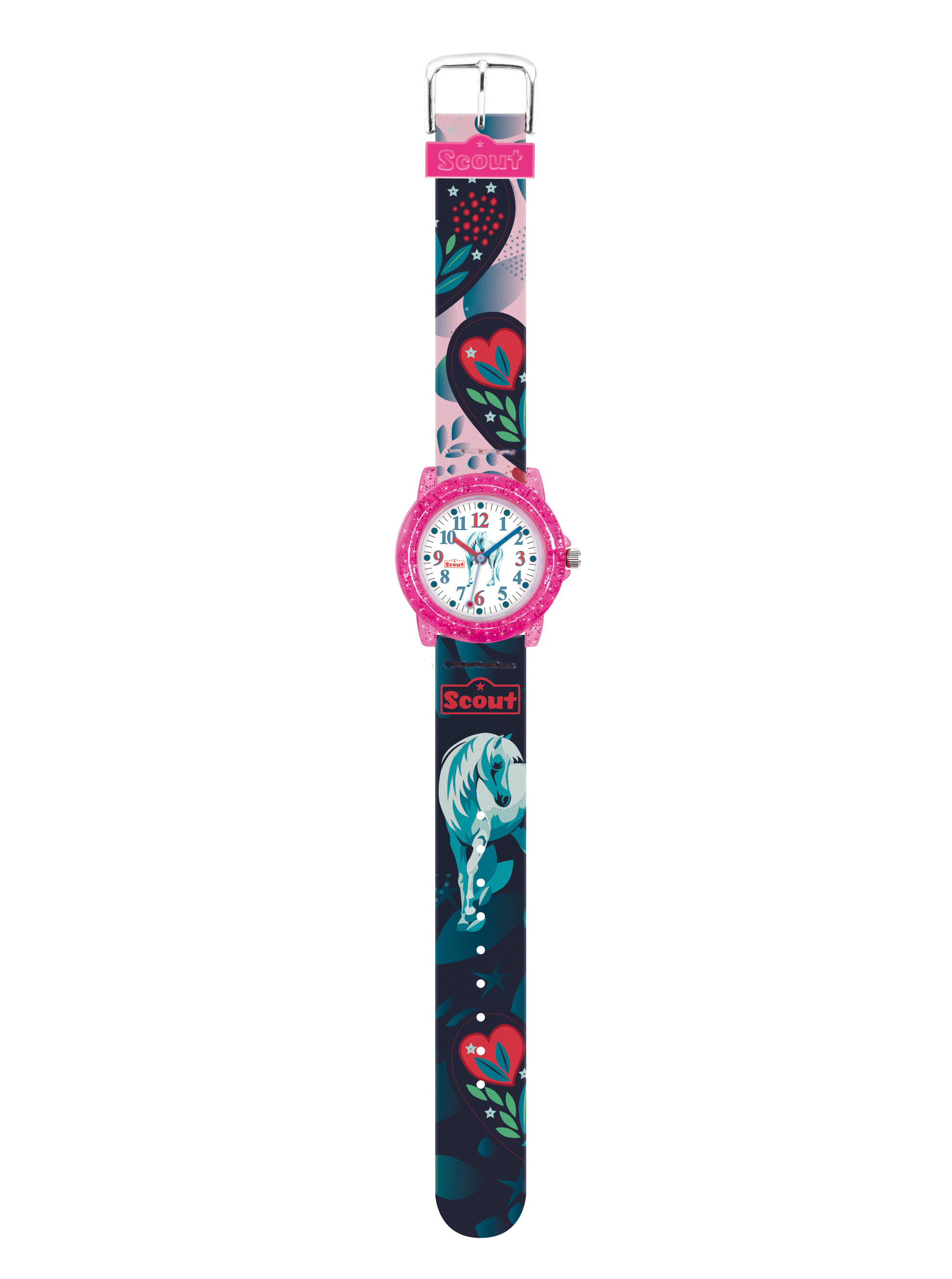 SCOUT Armbanduhr blau-rosa